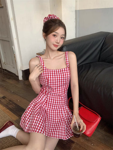 Candy Shop – Minikleid mit Vichy-Karomuster