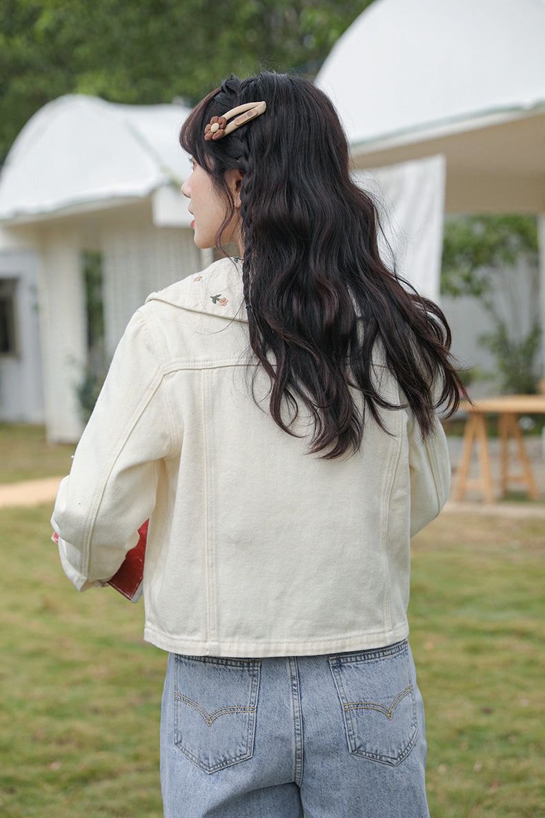 Little Daisy Embroidered Jacket