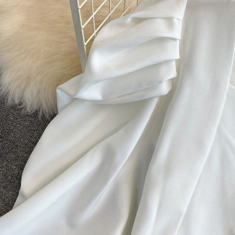 Puff Sleeve Sweetheart Button Up Blouse