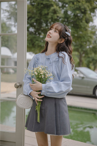 Essential Ruffle Trim Blouse