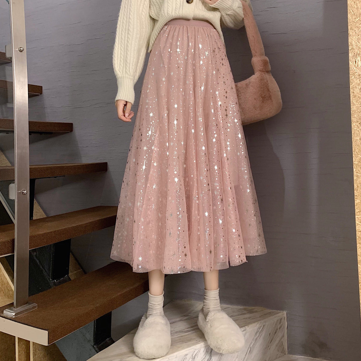 Tüllrock mit funkelnden Sternen