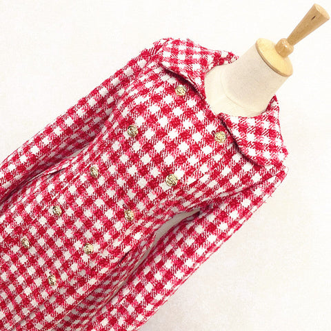Candy Cane Gingham Dress Coat