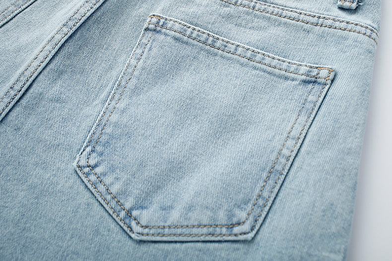 Tulip Tips Embroidered Shorts