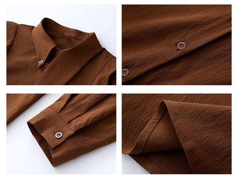 Crepe Plaid Pinafore Dress Set