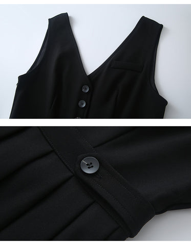 Journalist Midi Pinafore Set