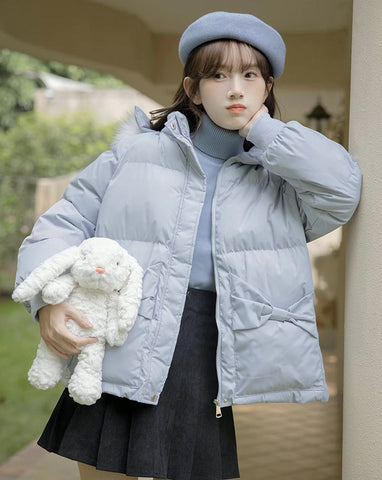 Little Bow Puffer Jacket