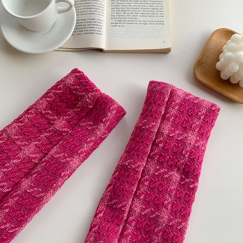 Tweed-Blazer-Rock-Set mit Karomuster