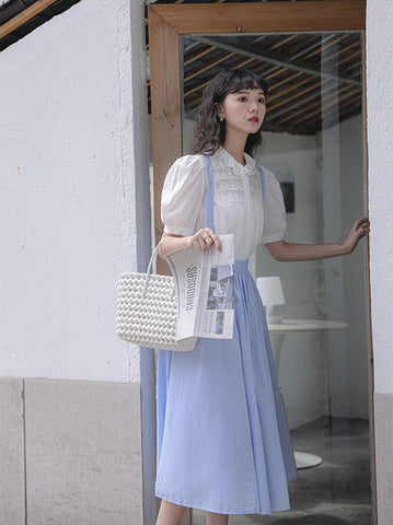 Alice Suspender Midi Skirt