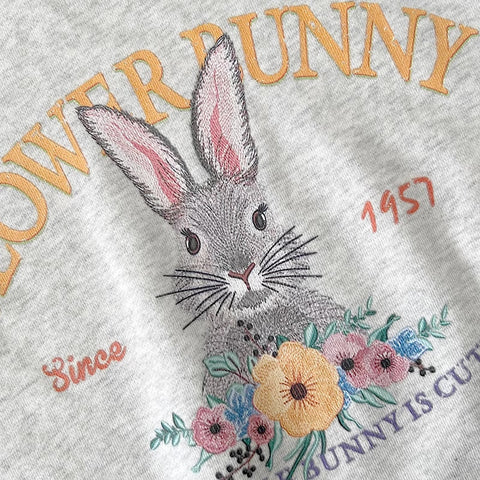 Flower Bunny Sweatshirt