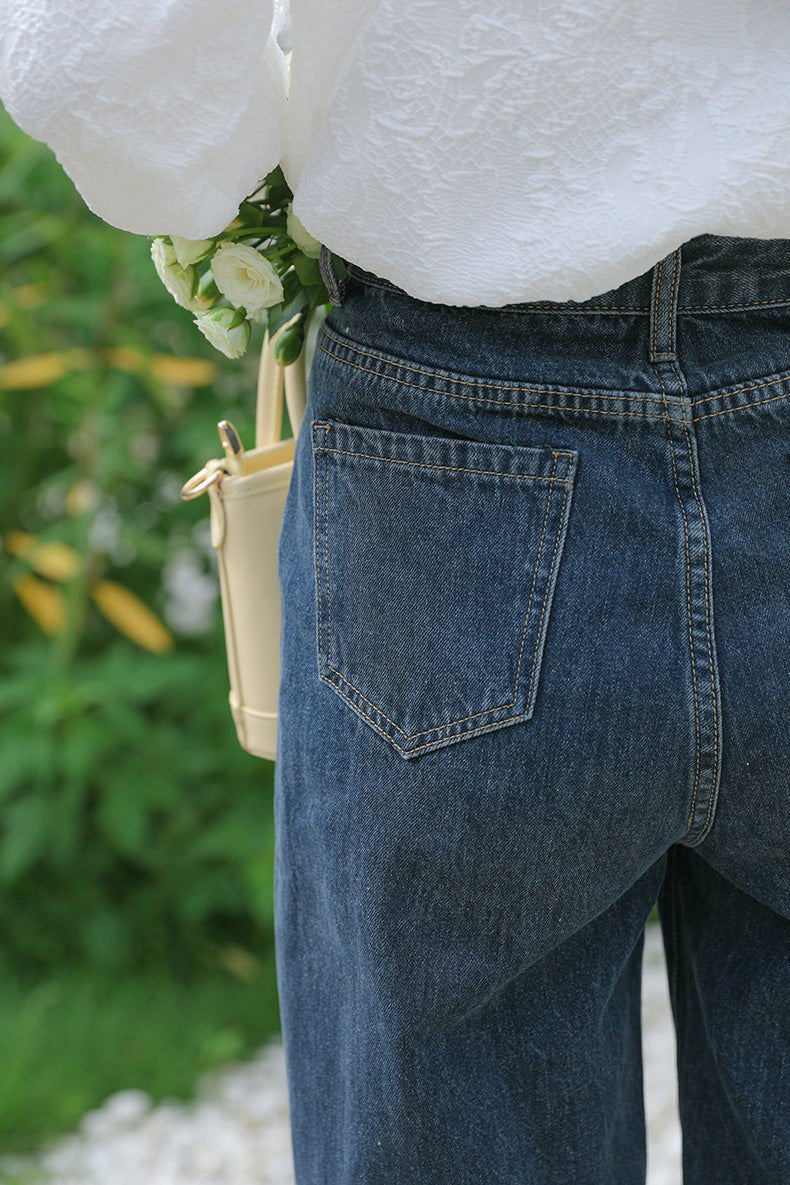 Raining Daisies Embroidered Jeans