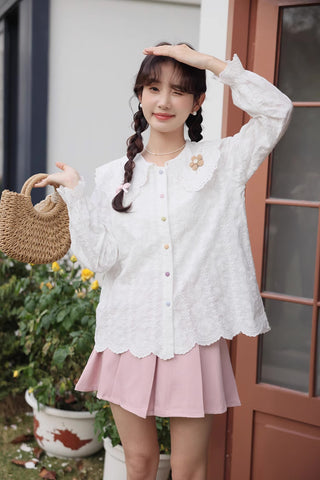 Floral Broderie Blouse