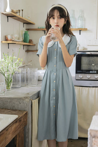 Three's A Charm Button Up Dress