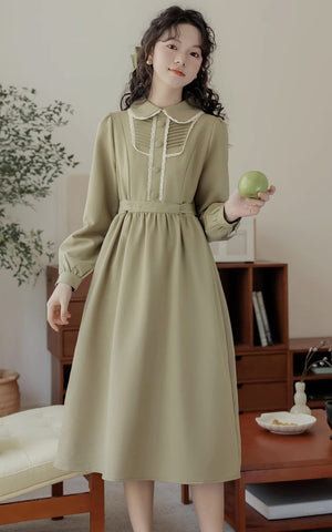 Sunday Tea – Langärmliges Midikleid