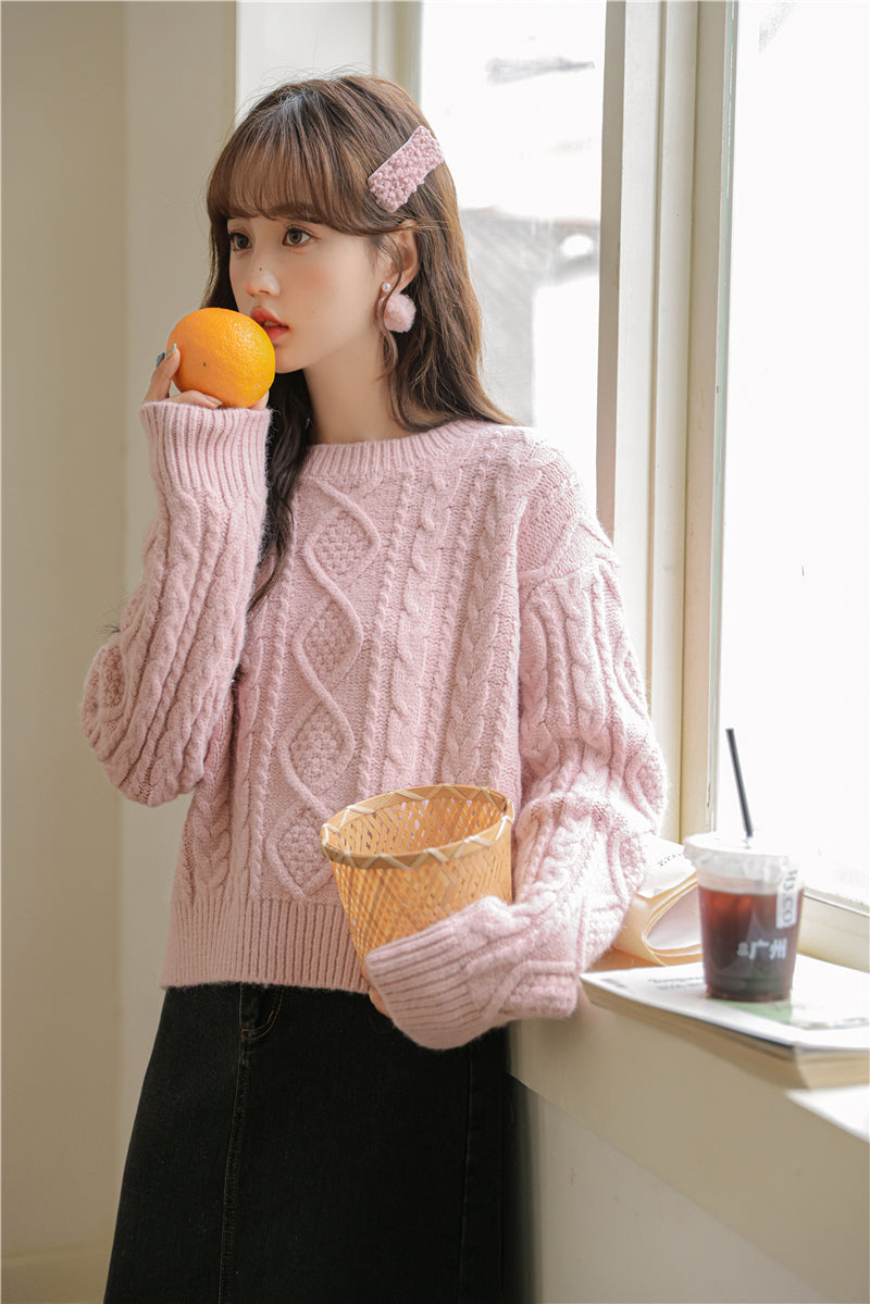 Basic Cable Knit Sweater