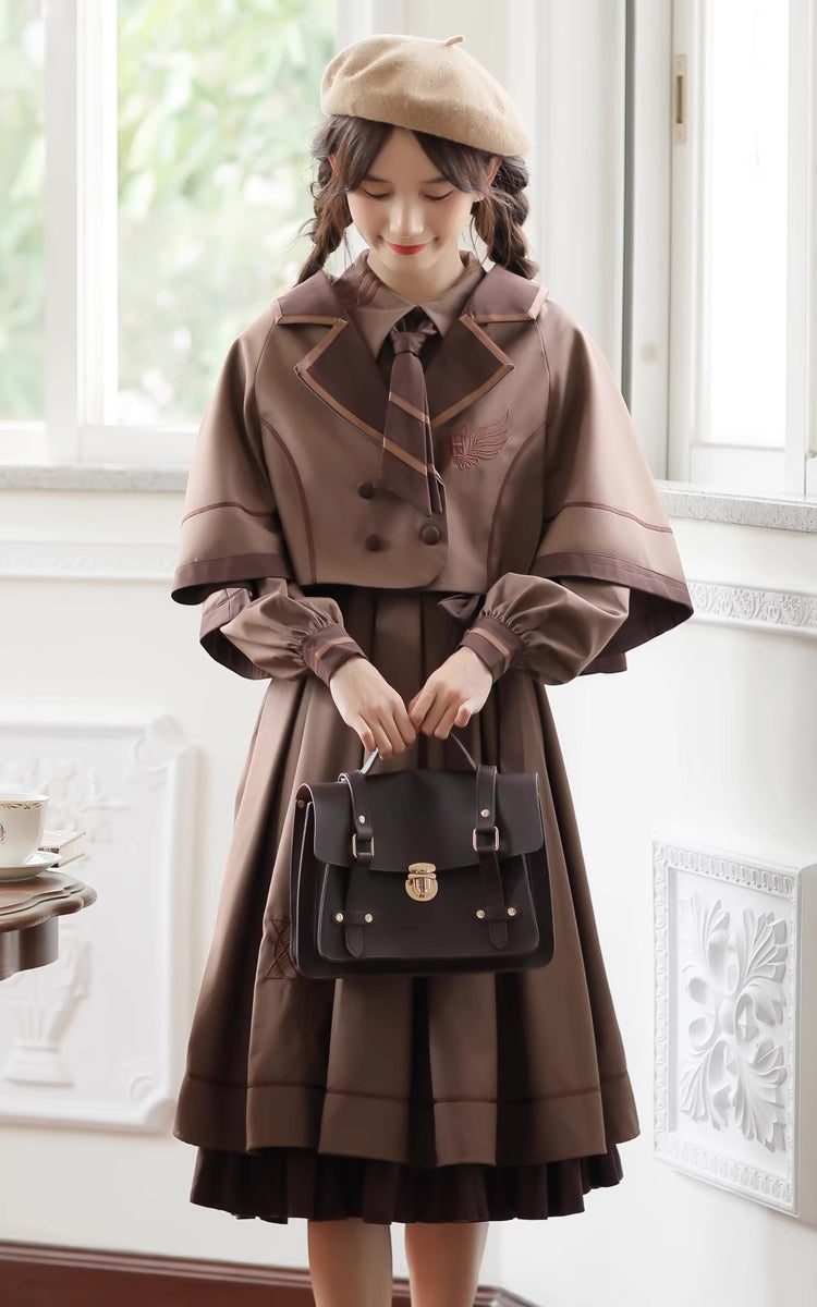 Conjunto de vestido y capa de Little Witch Academia