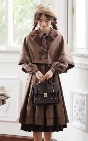 Conjunto de vestido y capa de Little Witch Academia