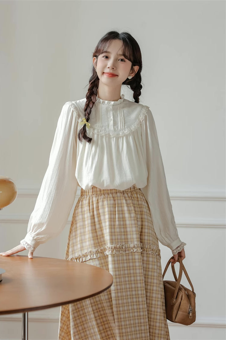 Bertha Lace Collar Blouse