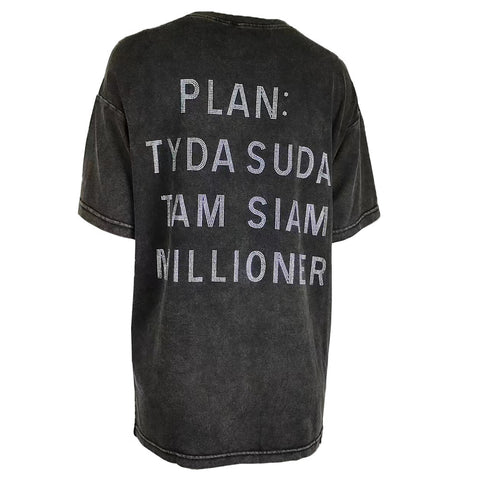 Loose Streetwear Cotton Diamond T shirt Casual Tee Clothing