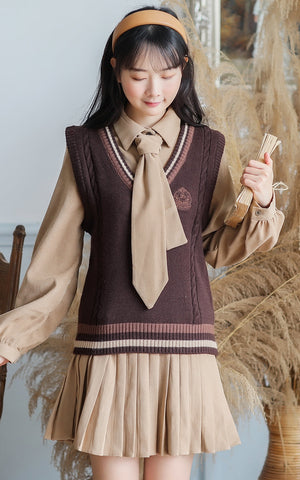 Prep School Vest & Dress Set