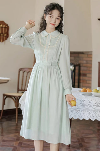 Sunday Tea – Langärmliges Midikleid