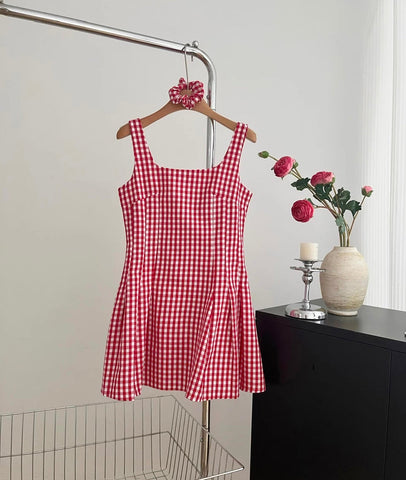 Candy Shop – Minikleid mit Vichy-Karomuster
