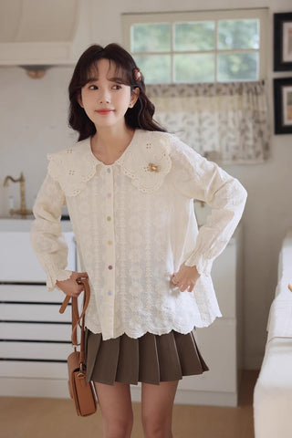 Floral Broderie Blouse