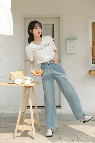 Daisy Chain Scalloped Blouse