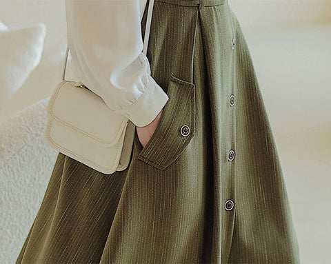Traveller's Pinafore-Set mit Nadelstreifen