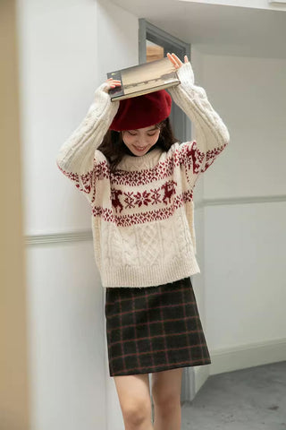 Reindeer Fair Isle Sweater