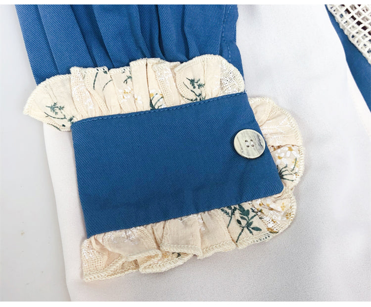 Vestido de doncella de patchwork
