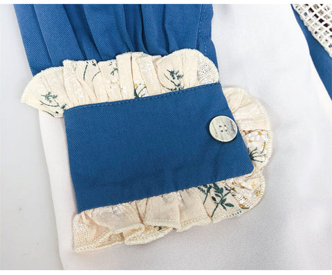 Vestido de doncella de patchwork