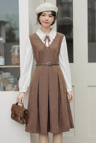 Basic Twofer Pinafore Dress