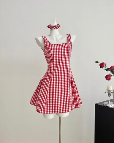 Candy Shop – Minikleid mit Vichy-Karomuster