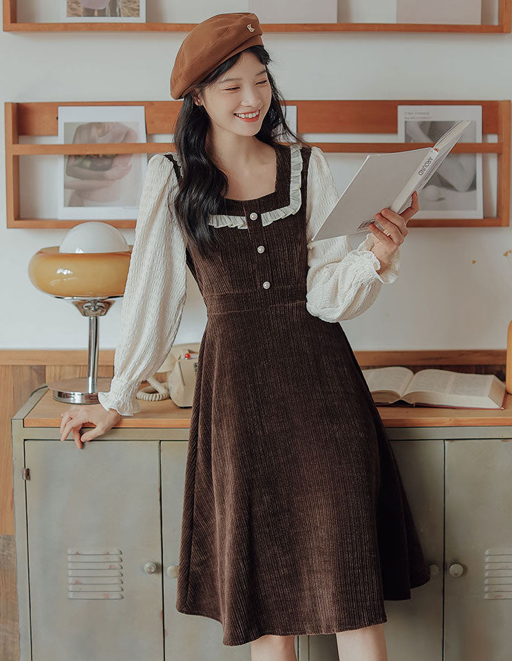 Square Neck Sweater Dress