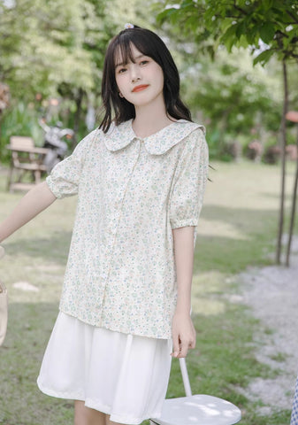Blusa de jardín pastel