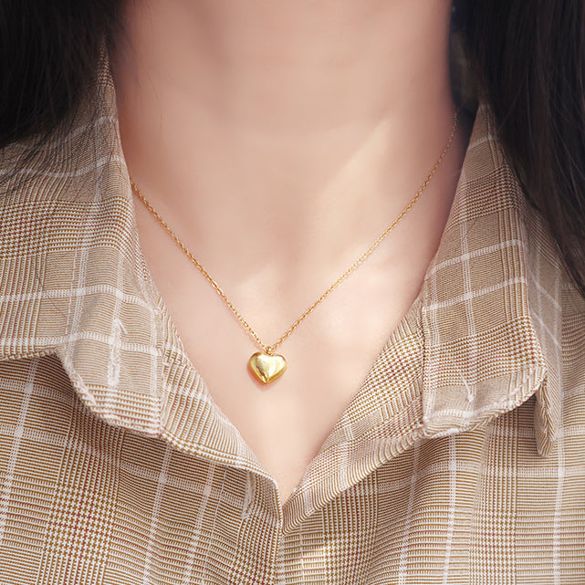 18K Gold Plated Heart Necklace