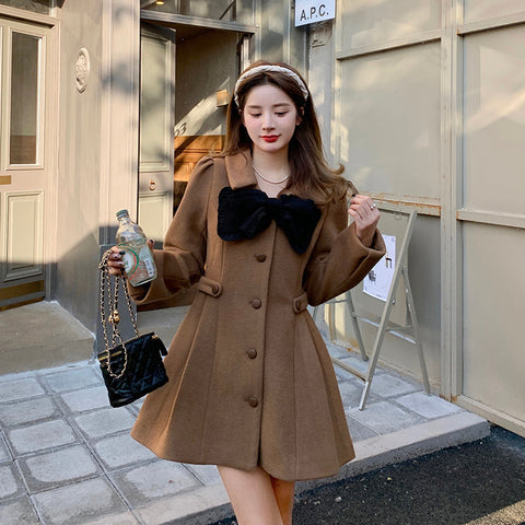 Sweet Bow Dress Coat