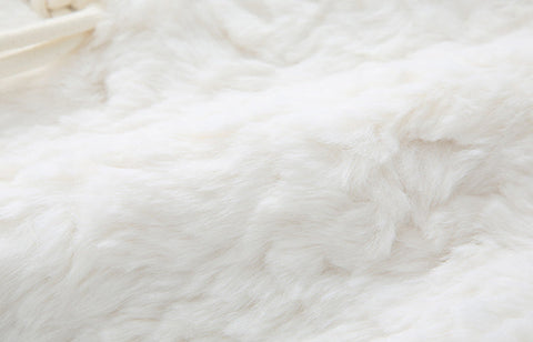 Abrigo de peluche de corderito