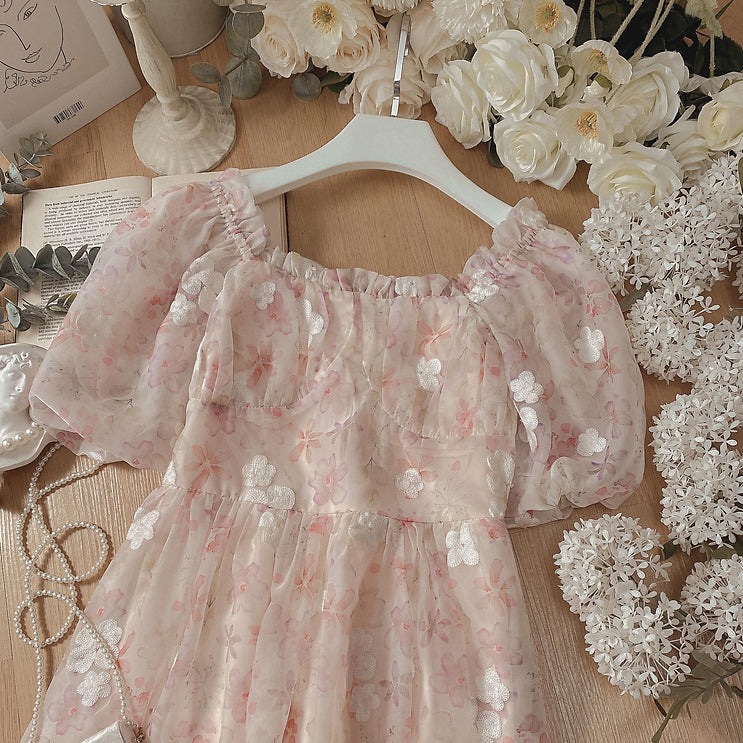 Sakura Blossom Midi Dress