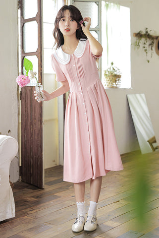 Three's A Charm Button Up Dress