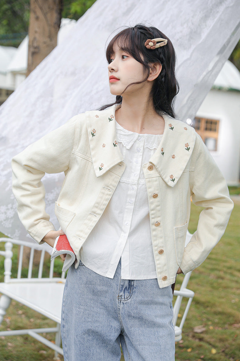 Little Daisy Embroidered Jacket