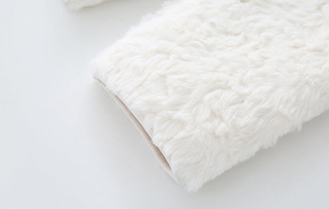 Abrigo de peluche de corderito