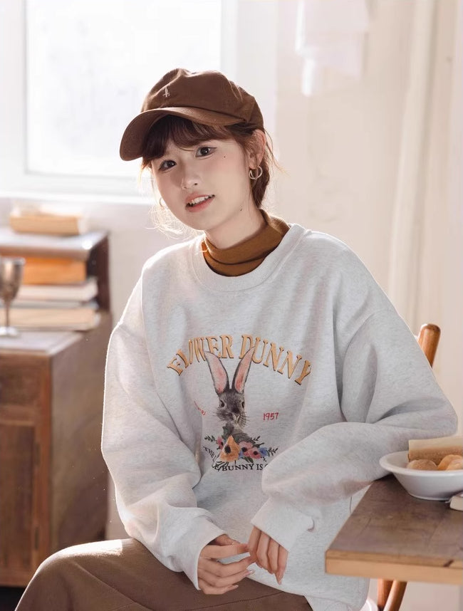 Flower Bunny Sweatshirt