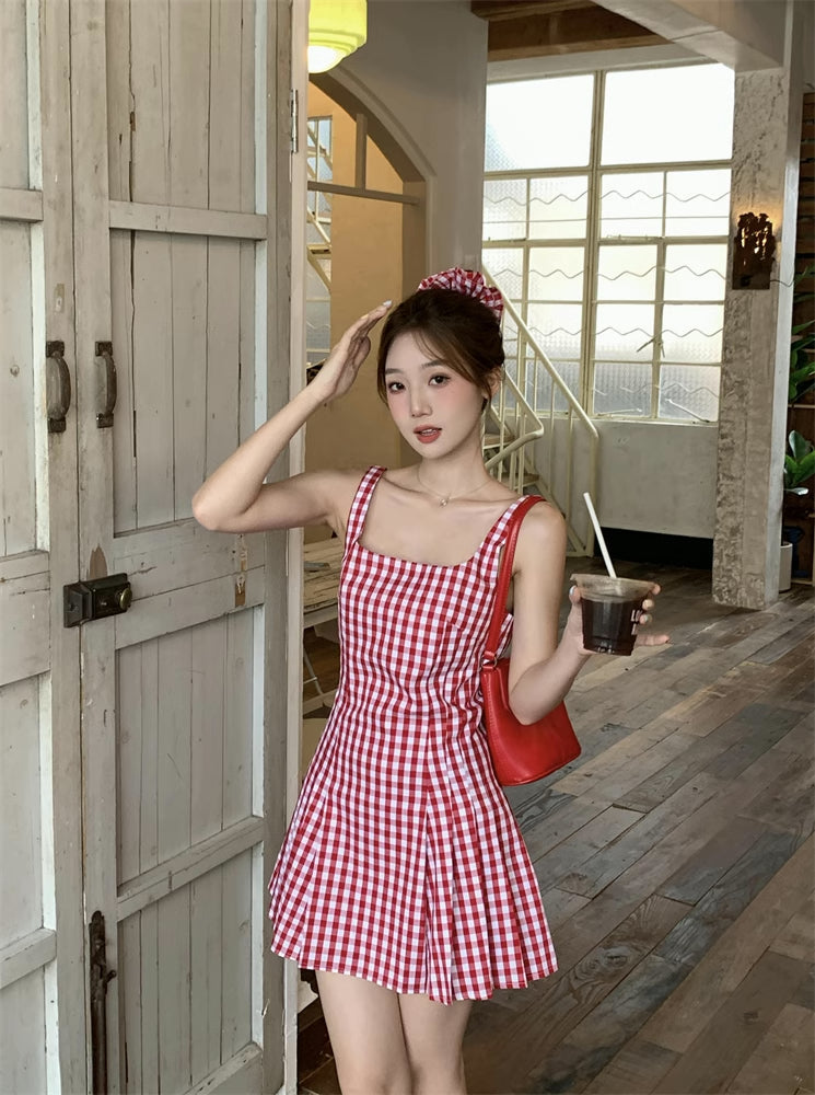 Candy Shop – Minikleid mit Vichy-Karomuster