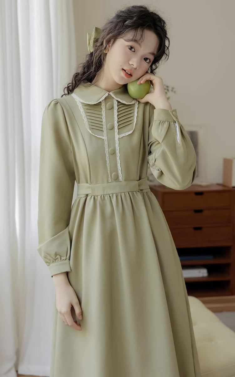 Sunday Tea – Langärmliges Midikleid