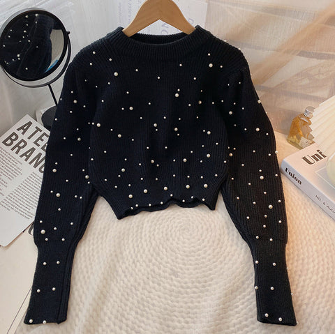 Pearl Cropped Sweater