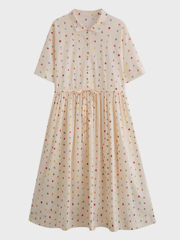 Skittles Polka Dot Shirt Dress