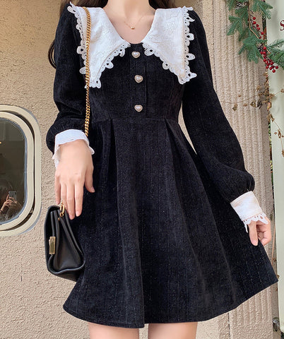 Sweet Love Peter Pan Knit Dress