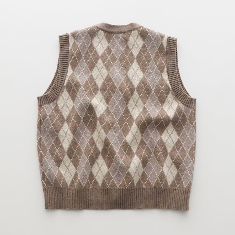 Autumn Argyle Plaid Vest