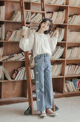 Essential Ruffle Trim Blouse